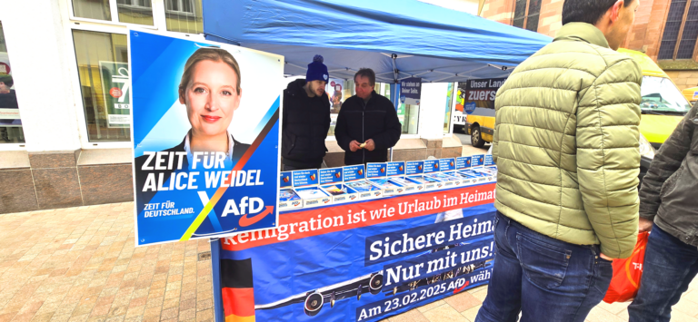 Erfolgreicher Infostand in Neustadt an der Weinstraße