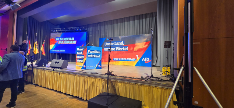 Wahlkampfveranstaltung der AfD am 17.01.2026 in Bad Dürkheim