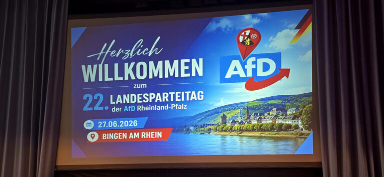 27.06.2026 – 22. Landesparteitag in Bingen
