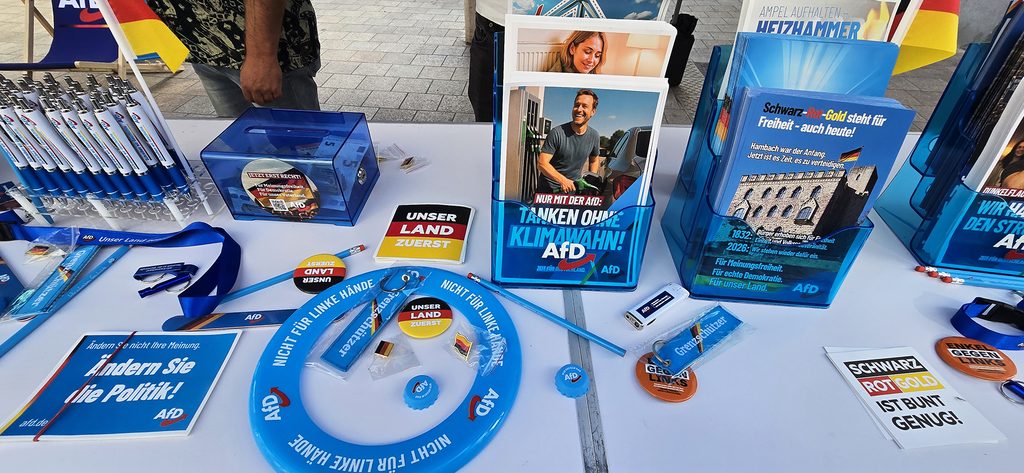 Flyer und Informationsmaterial der AfD Neustadt an der Weinstraße